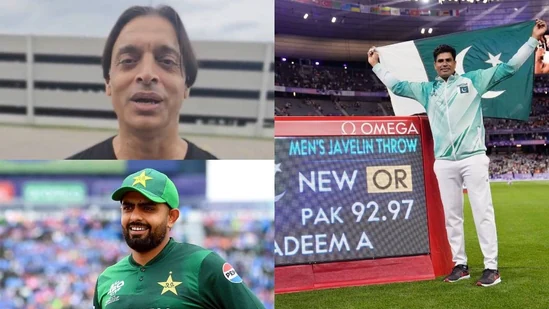 Shoaib Akhtar and Babar Azam ecstatic as Arshad Nadeem clinches historic Olympic gold: 'Grateful for Rizwan's support'