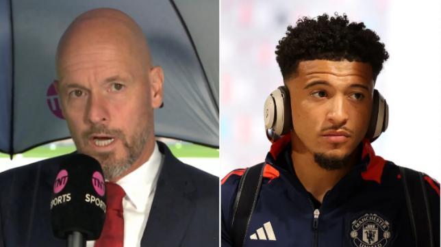 Erik ten Hag discusses the absence of Jadon Sancho from the Man Utd squad against Brighton