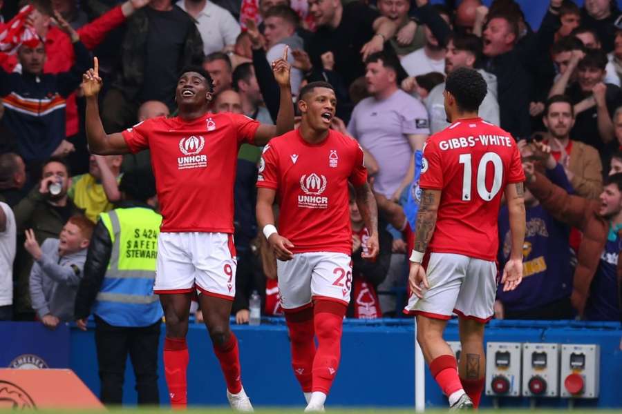 Forest players ecstatic after stunning Liverpool