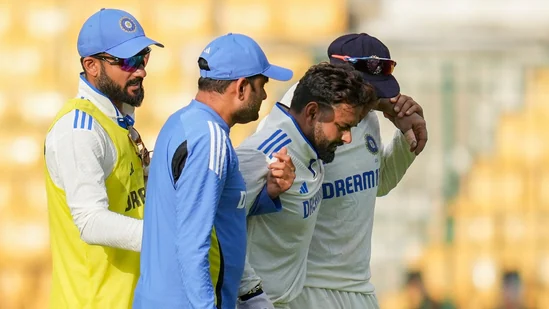 Update on Rohit Sharma's Injury: Rishabh Pant carried off after being hit on the same knee where he got surgery